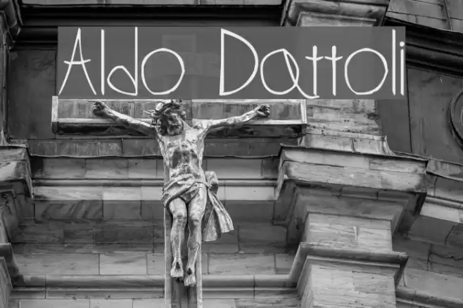 Aldo Dattoli Font examples