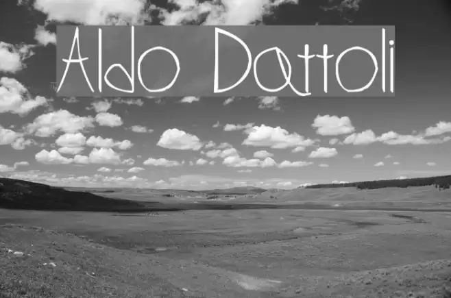 Aldo Dattoli Font examples