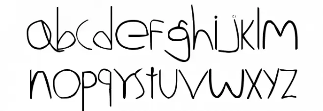 Aldo Dattoli Schriftart Kleinbuchstaben