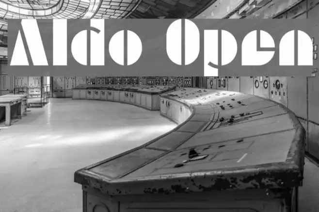 Aldo Open Font examples