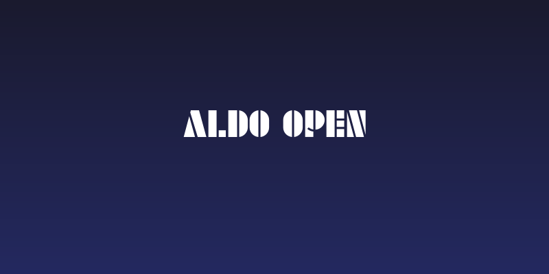 Aldo Open Social Header