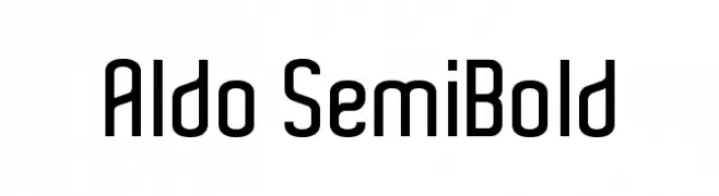 Aldo SemiBold  免费字体下载