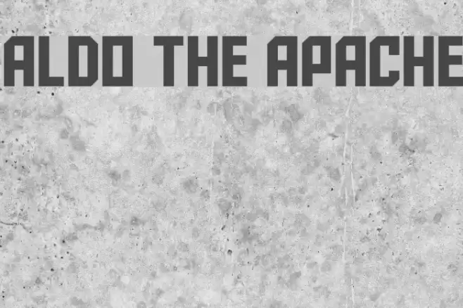 Aldo the Apache Font examples