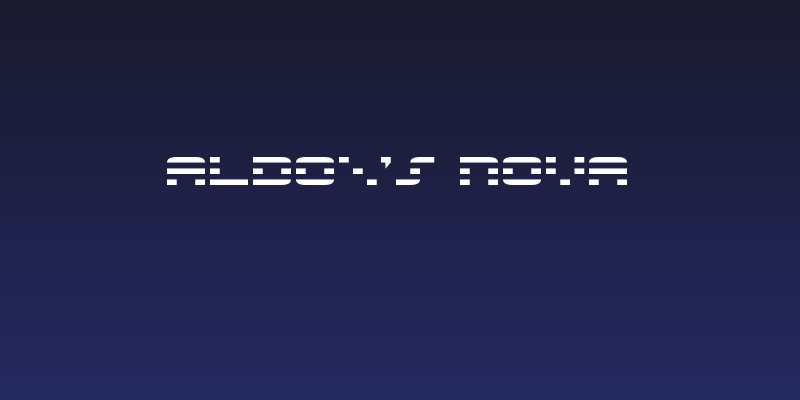 Aldo's Nova Social Header