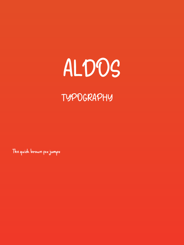 Aldos Poster