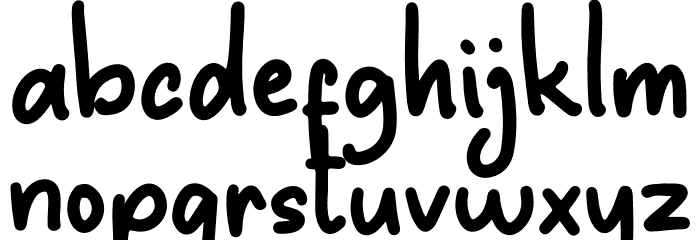 Aldos Font LOWERCASE