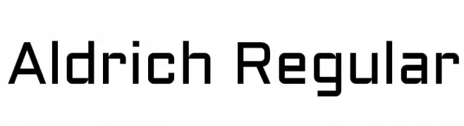 Aldrich Regular  Fuentes Gratis Descargar