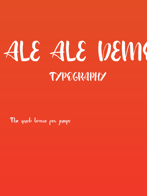Ale Ale DEMO Poster