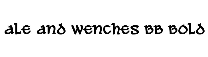 Ale and Wenches BB Bold Caratteri