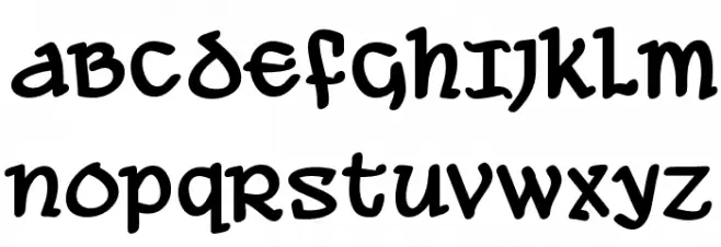 Ale and Wenches BB Bold Шрифта ВЕРХНИЙ