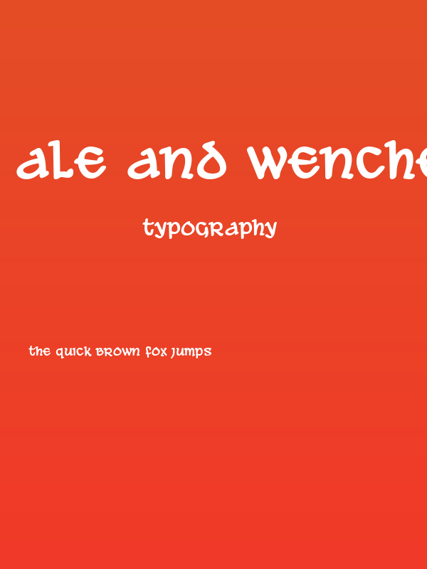 Ale and Wenches BB Bold Poster