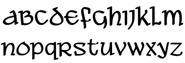 Ale and Wenches BB Font LOWERCASE