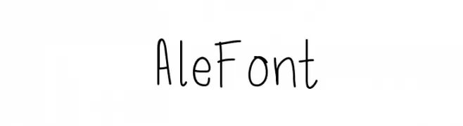 AleFont  Frei Schriftart Herunterladen