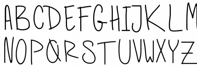 AleFont Schriftart Groß