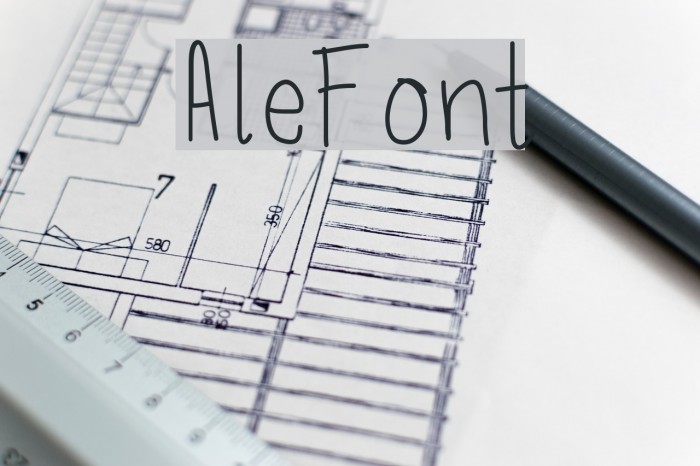 AleFont Font examples