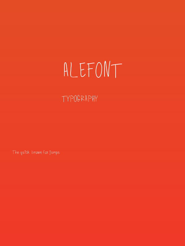 AleFont Poster