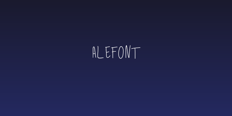 AleFont Social Header