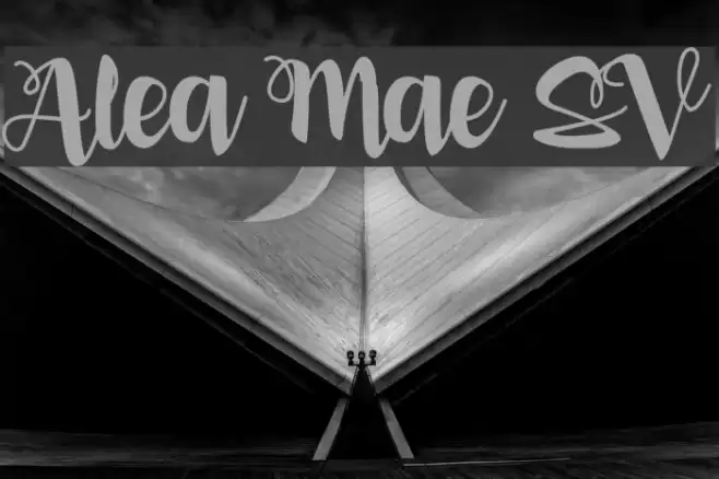 Alea Mae SV Font examples