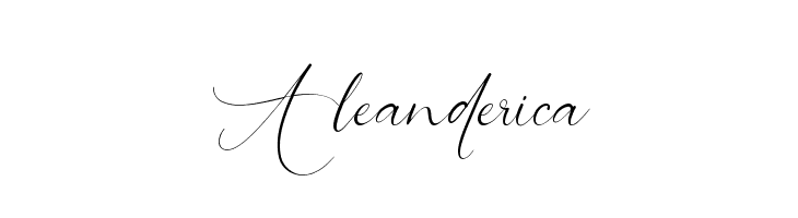 Aleanderica  font caratteri gratis