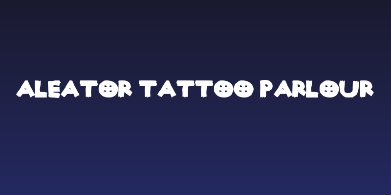 Aleator Tattoo Parlour Social Header