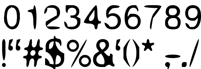 Aleatoria Regular Font OTHER CHARS