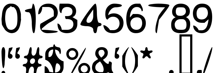Aleatoria Font OTHER CHARS