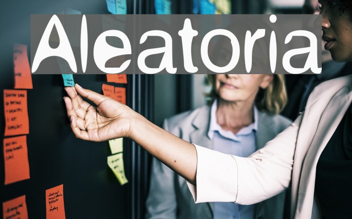 Aleatoria Font examples