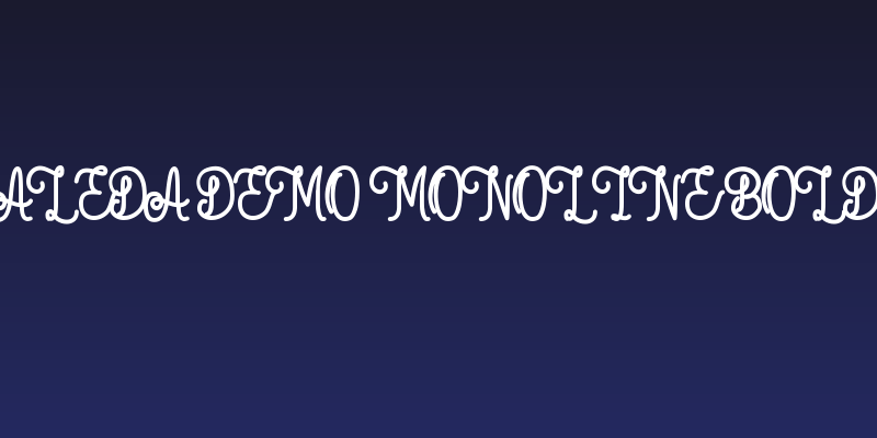 Aleda Demo Monoline Bold Social Header