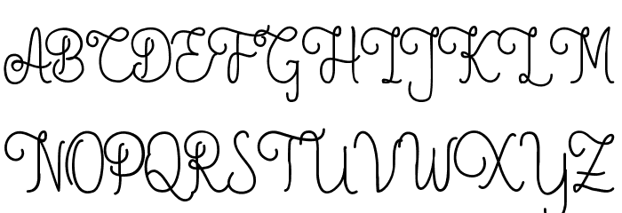Aleda Demo Monoline Font OTHER CHARS