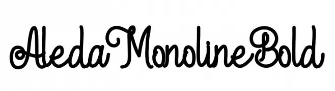 Aleda Monoline Bold  لخطوط تنزيل