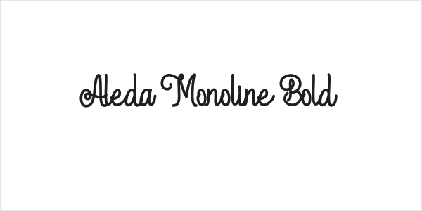 Aleda Monoline Bold Logo