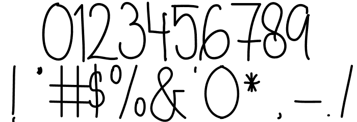 Aleda Monoline Font OTHER CHARS