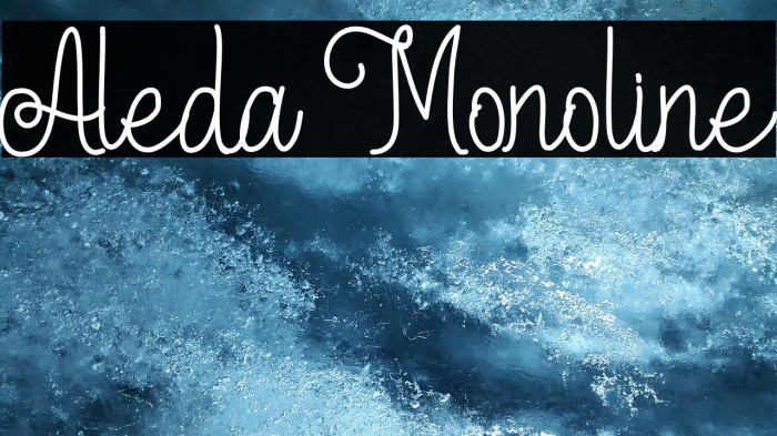 Aleda Monoline Font examples