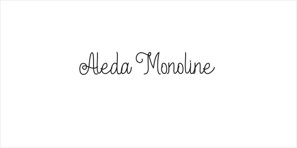 Aleda Monoline Logo