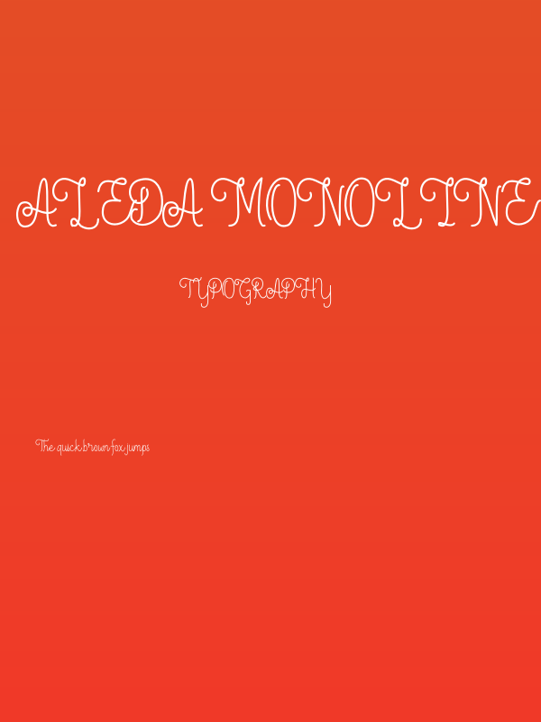 Aleda Monoline Poster