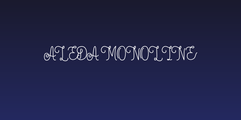 Aleda Monoline Social Header