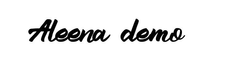 Aleena (demo)  नि: शुल्क फ़ॉन्ट्स डाउनलोड