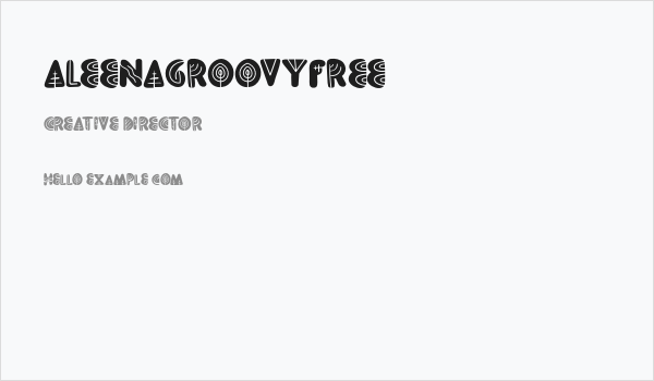 AleenaGroovyFREE Business Card