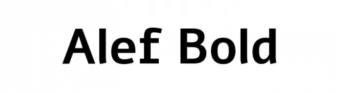 Alef Bold  免费字体下载