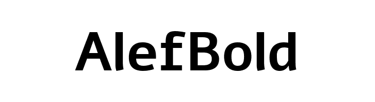 Alef Bold  नि: शुल्क फ़ॉन्ट्स डाउनलोड