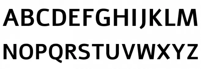 Alef Bold Schriftart Groß