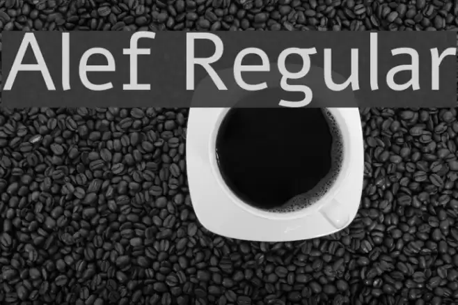 Alef Regular Font examples