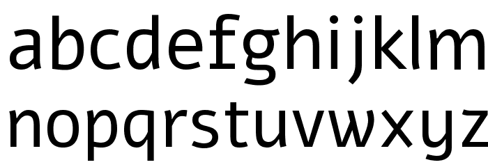 Alef Regular Font LOWERCASE