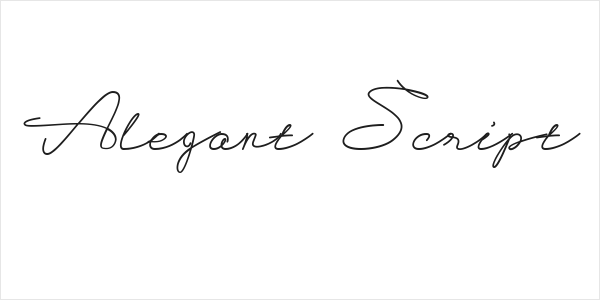 Alegant Script Logo