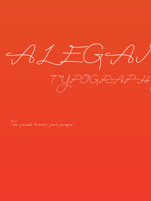Alegant Script Poster