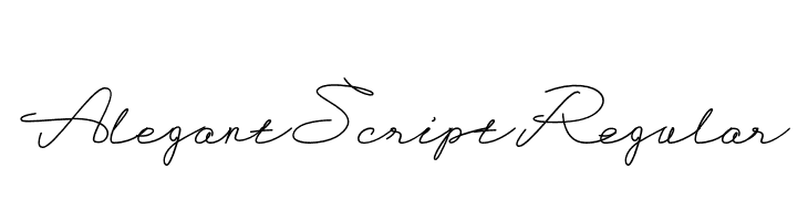 AlegantScriptRegular  Frei Schriftart Herunterladen