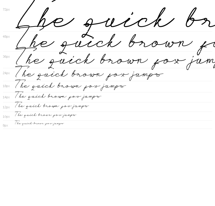 AlegantScriptRegular Waterfall