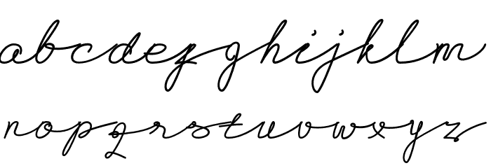 AlegantScriptRegular Font LOWERCASE
