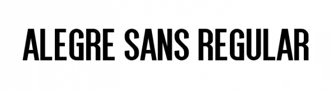 Alegre Sans Regular  Descarca Fonturi Gratis