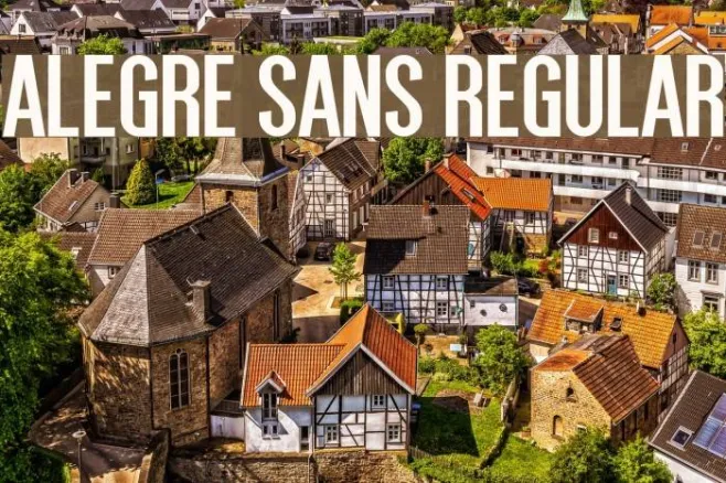 Alegre Sans Regular Example 1